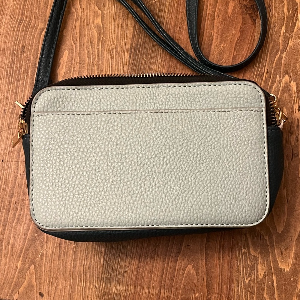 Kedzie crossbody purse green and white two compartments